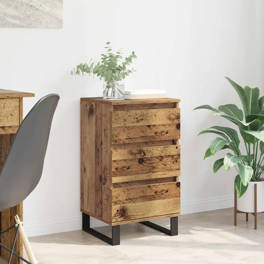 Buffet avec tiroir Bois ancien Bois d'ingénierie