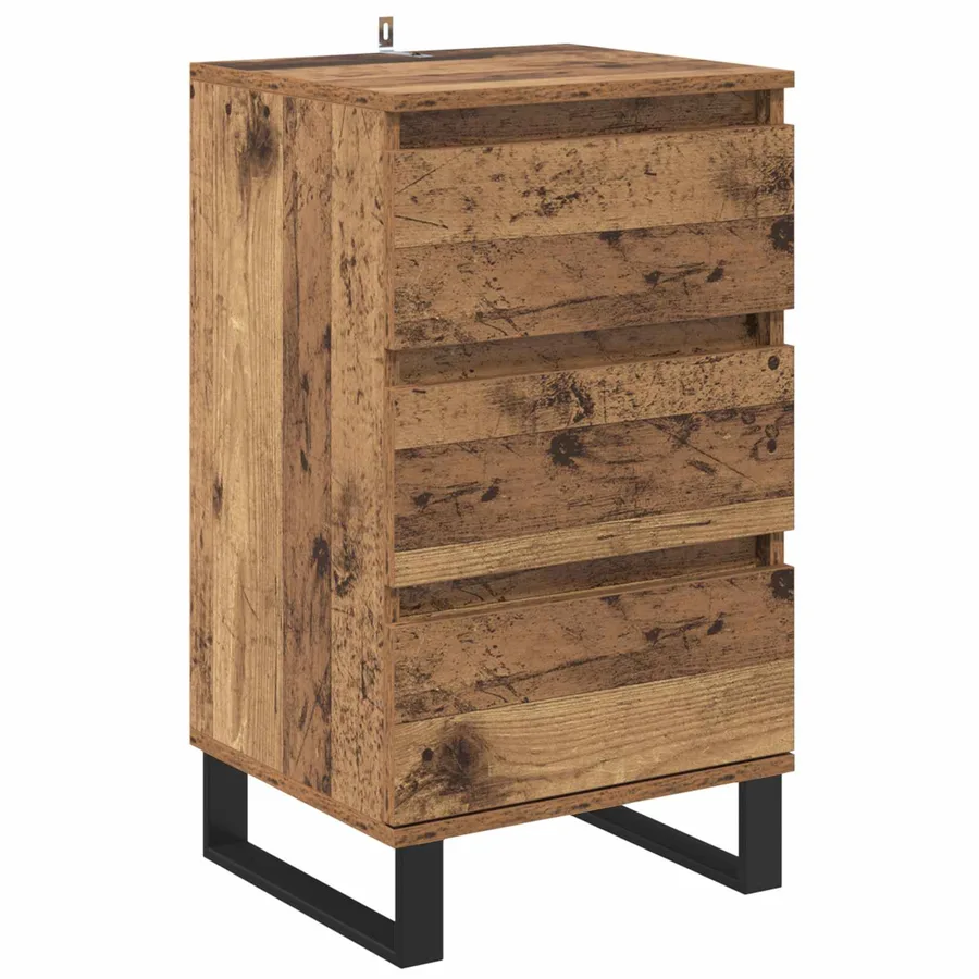 Buffet avec tiroir Bois ancien Bois d'ingénierie - 2