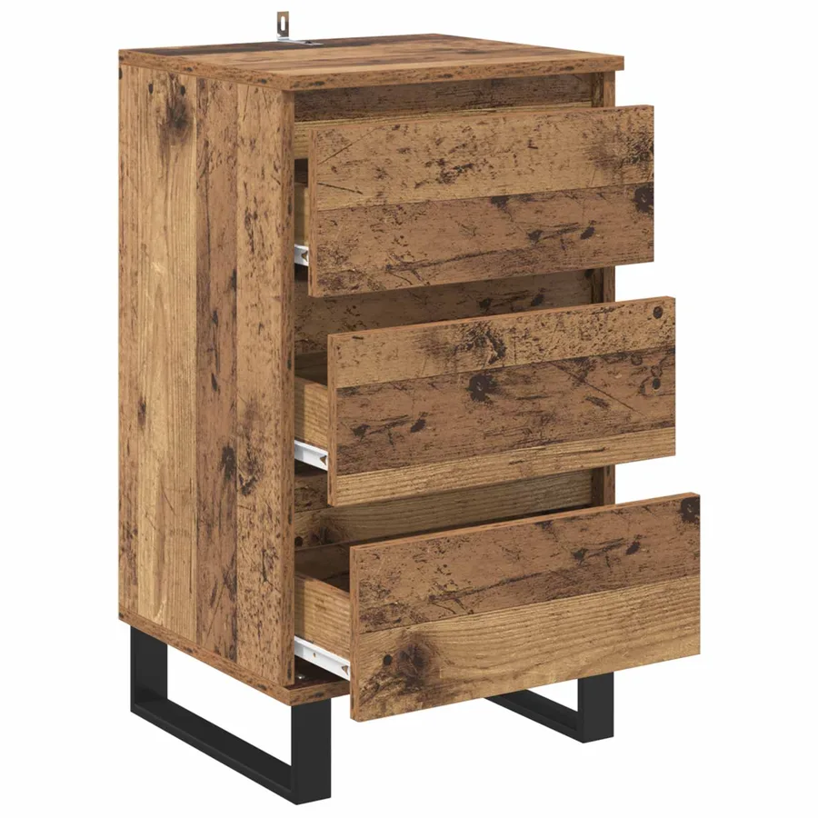 Buffet avec tiroir Bois ancien Bois d'ingénierie - 5