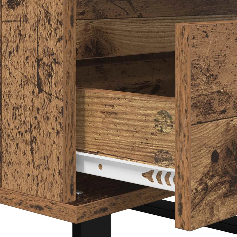 Buffet avec tiroir Bois ancien Bois d'ingénierie - 9
