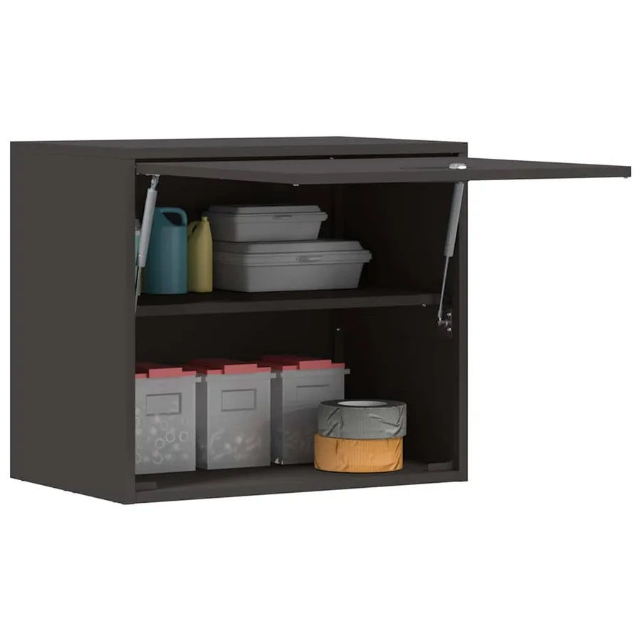 Armoire murale pour garage Noir 60 x 40 x 53 cm - 3