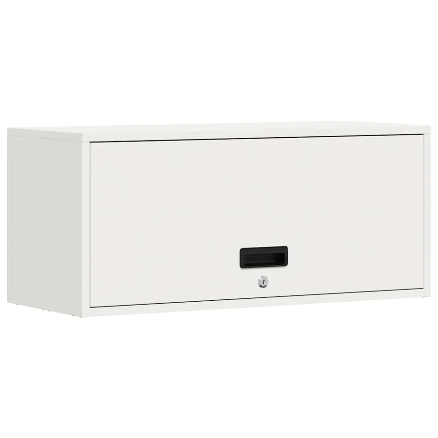 Armoire murale pour garage Blanc 80 x 33 x 35 cm - 2