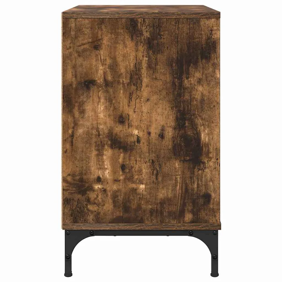 Table de chevet Chêne fumé 63,5 x 36 x 61 cm Bois d'ingénierie - 7