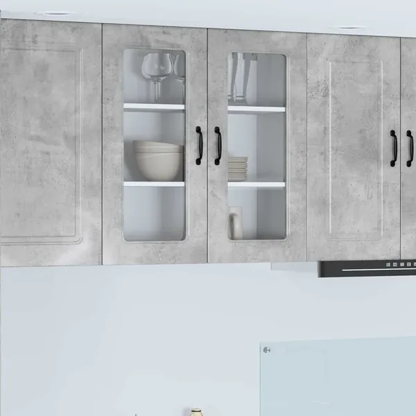 Panneau de lave-vaisselle Kalmar Gris béton 80 x 31 x 80 cm
