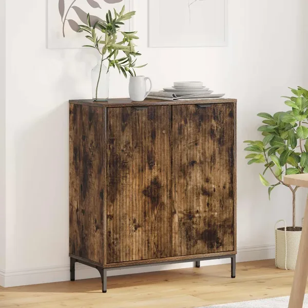 Buffet Chêne fumé 69,5 x 33 x 82 cm Bois d'ingénierie