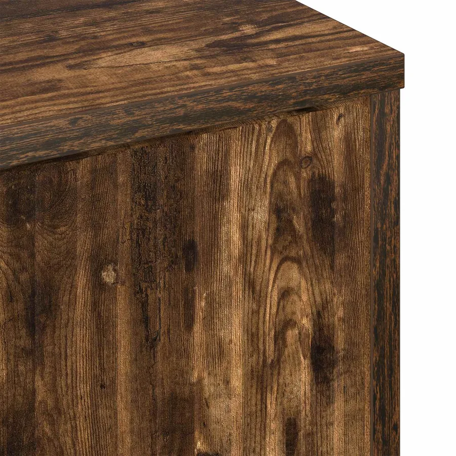 Buffet Chêne fumé 69,5 x 33 x 82 cm Bois d'ingénierie - 11
