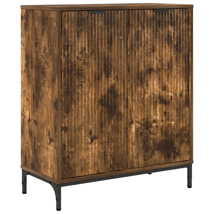 Buffet Chêne fumé 69,5 x 33 x 82 cm Bois d'ingénierie - 2