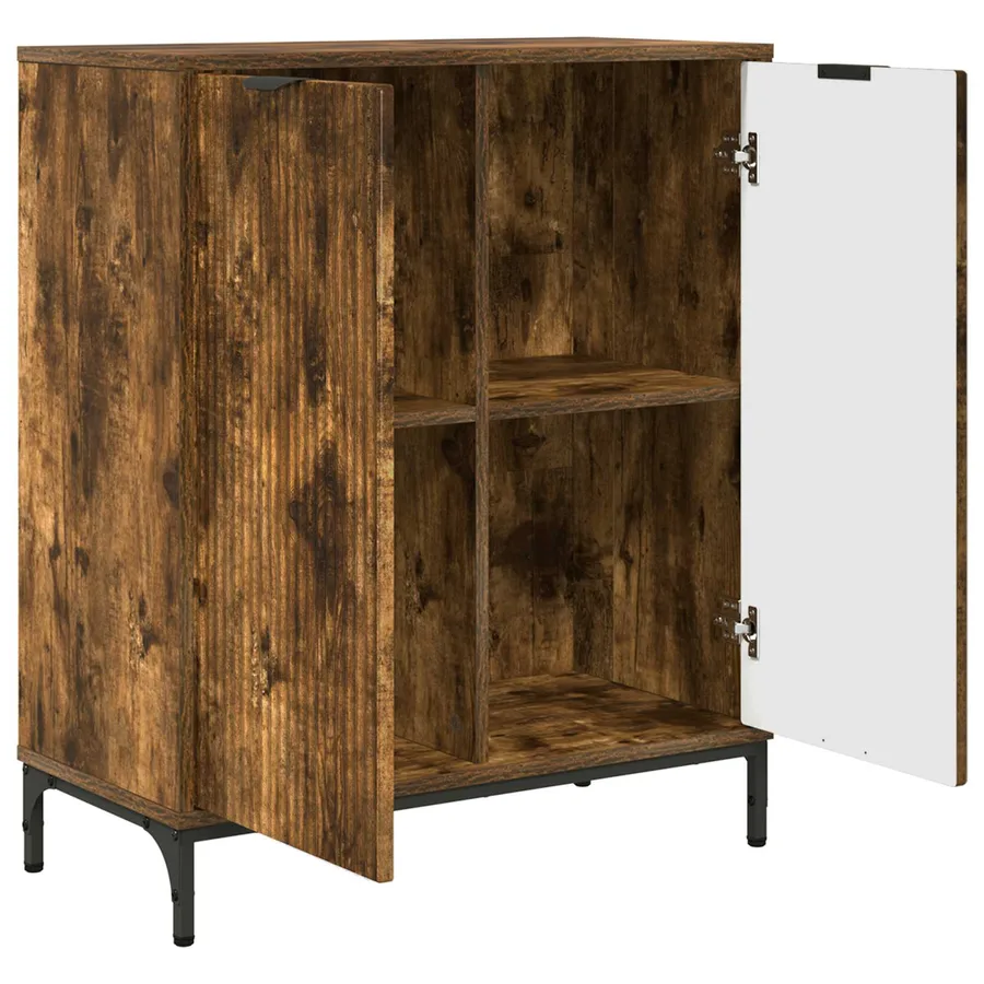Buffet Chêne fumé 69,5 x 33 x 82 cm Bois d'ingénierie - 5