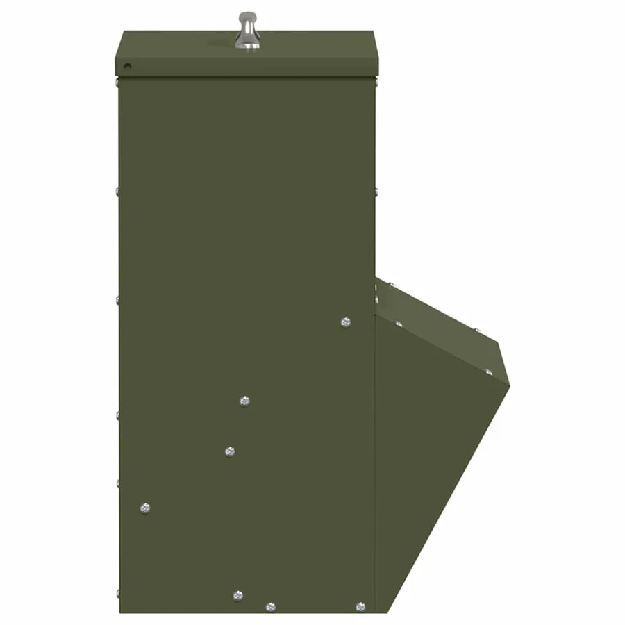Mangeoire pour poules Vert olive 20 x 25 x 35 cm - 5