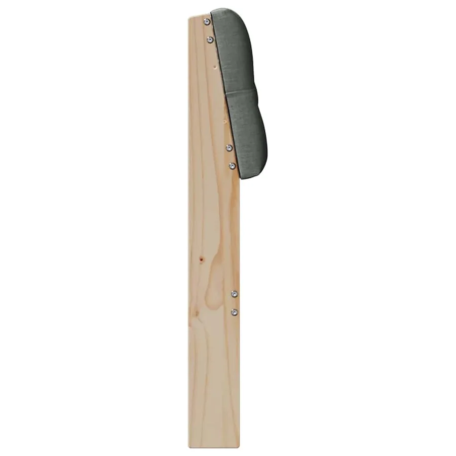 Tête de lit capitonnée Gris foncé 135 cm Pin massif - 5