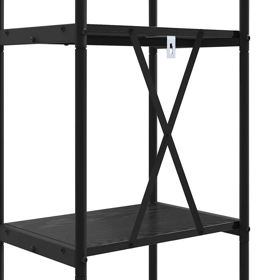 Étagère Chêne noir 40 x 30 x 183 cm Bois d'ingénierie - 9