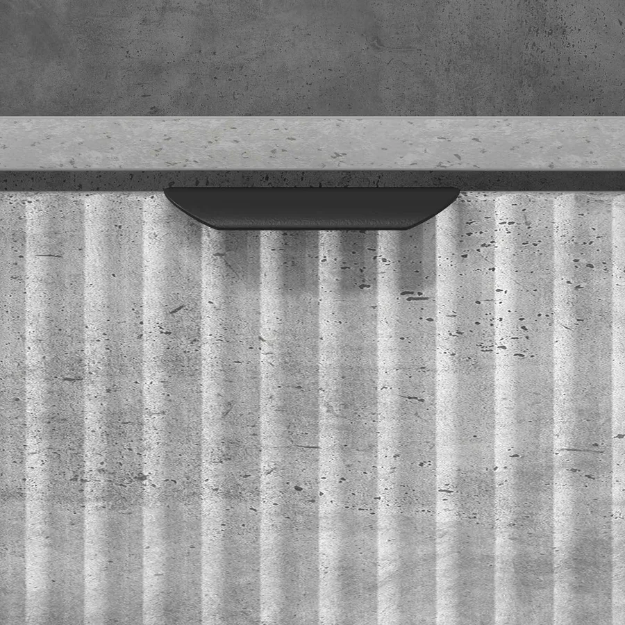 Cabinet de chevet avec tiroir 2 pcs Gris béton 49 x 36 x 61 cm - 9