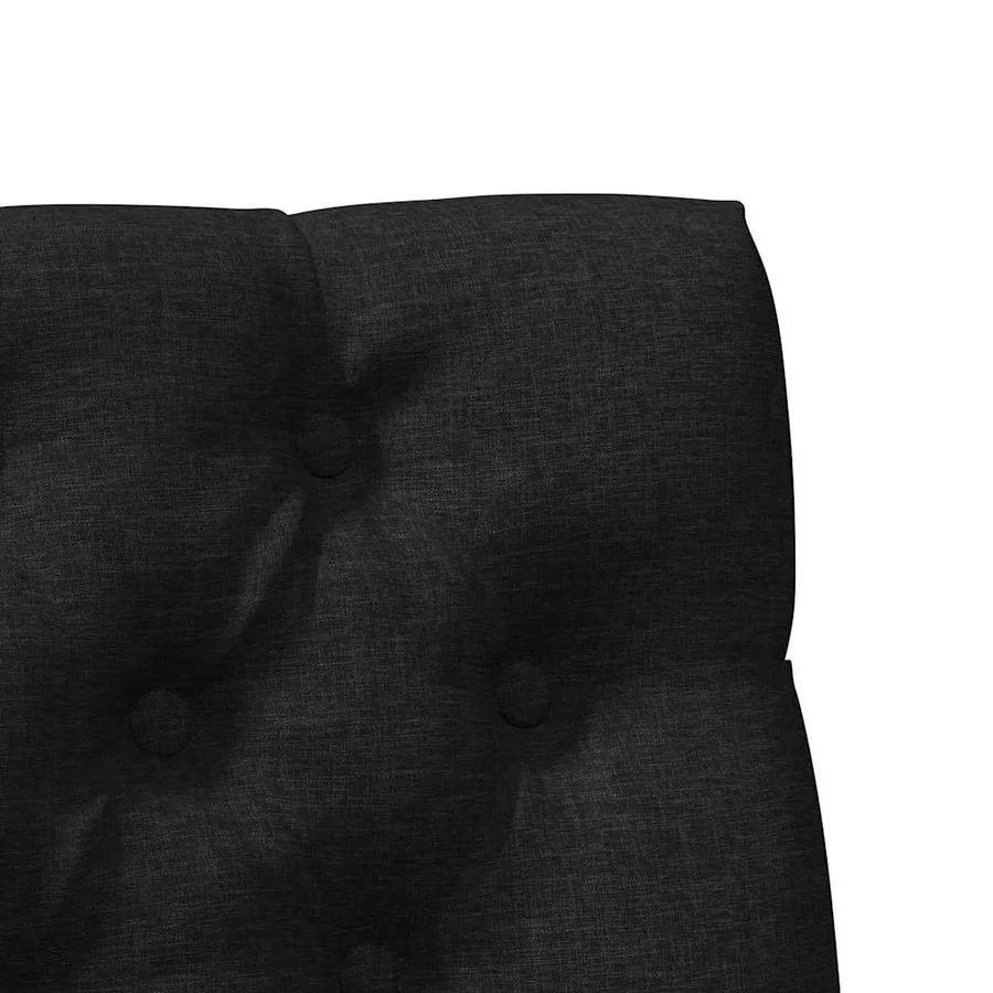 Tête de lit capitonnée Noir 90 cm Pin massif - 7
