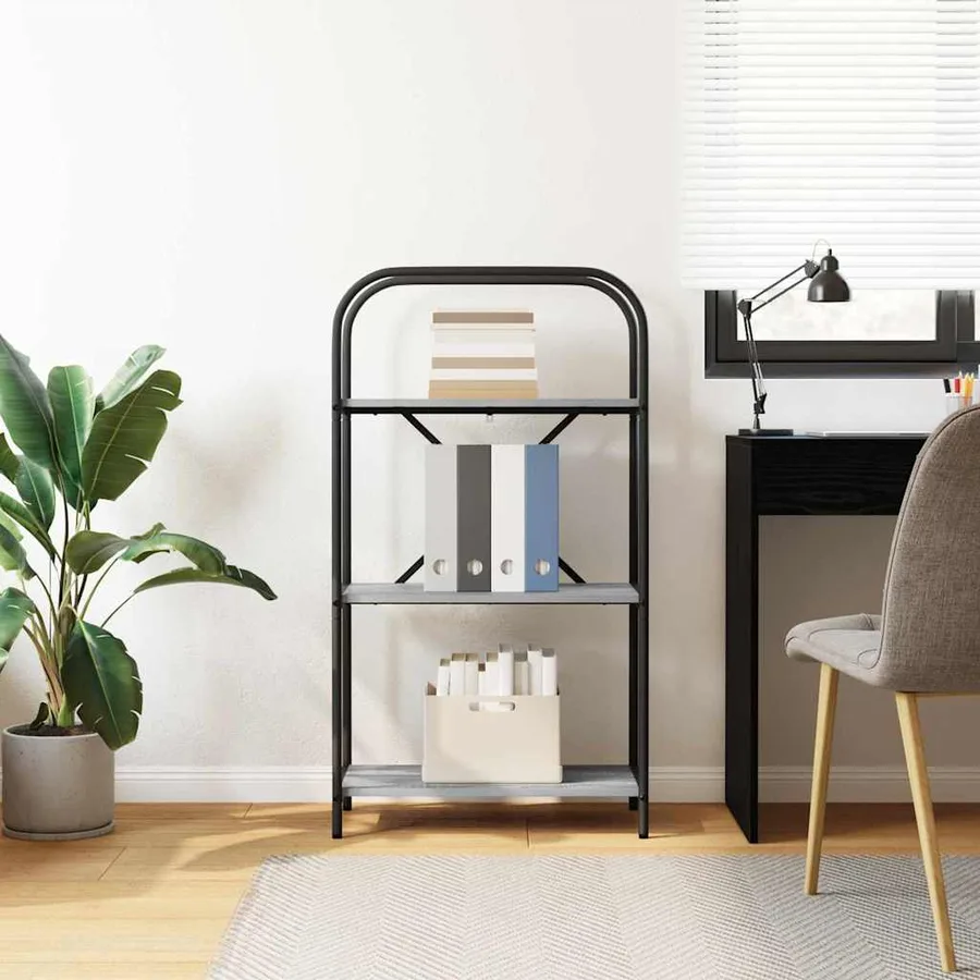 Étagère Gris Sonoma 60 x 30 x 109 cm Bois d'ingénierie - 4