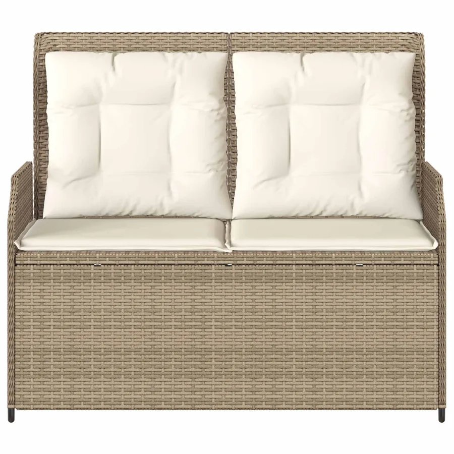 Banc de jardin Beige polyrotin - 4