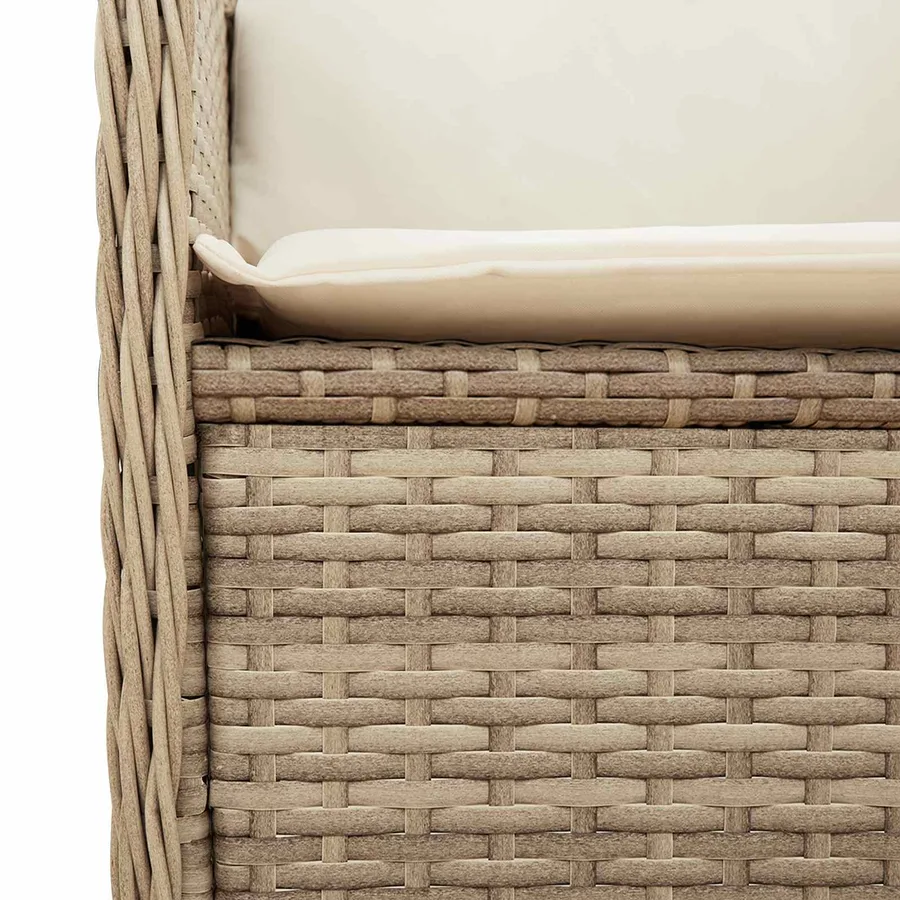 Banc de jardin Beige polyrotin - 7