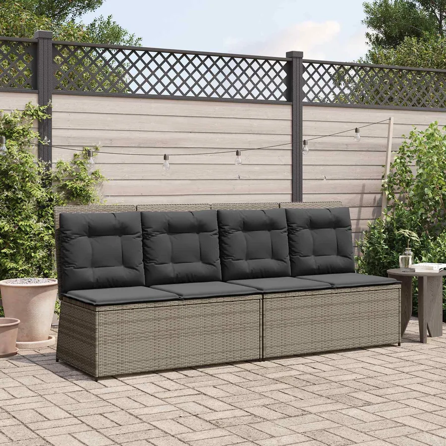 Banc de jardin Gris polyrotin