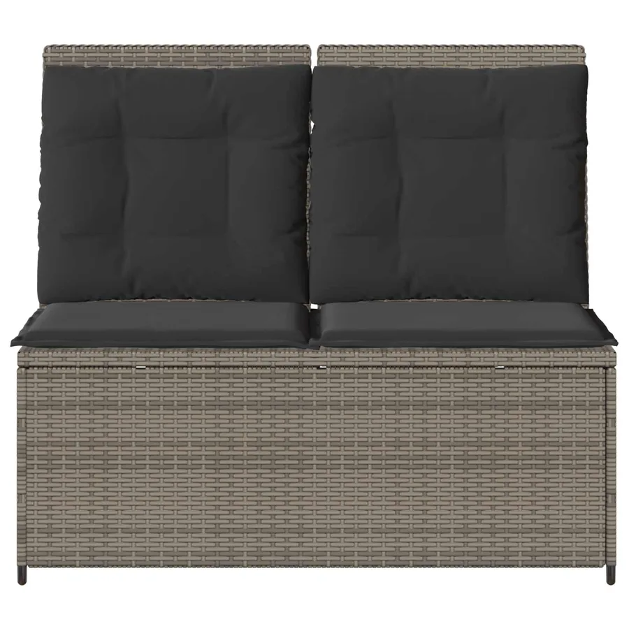 Banc de jardin Gris polyrotin - 4