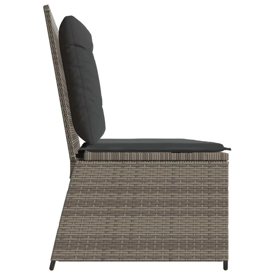 Banc de jardin Gris polyrotin - 5