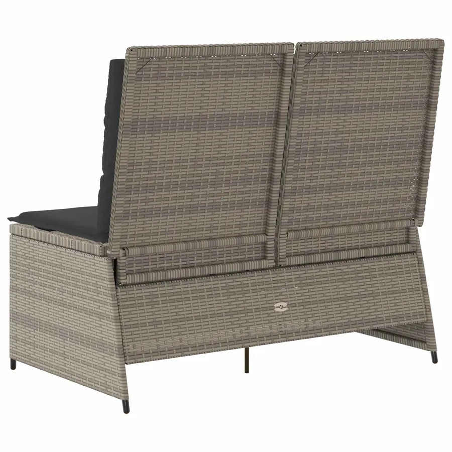 Banc de jardin Gris polyrotin - 6