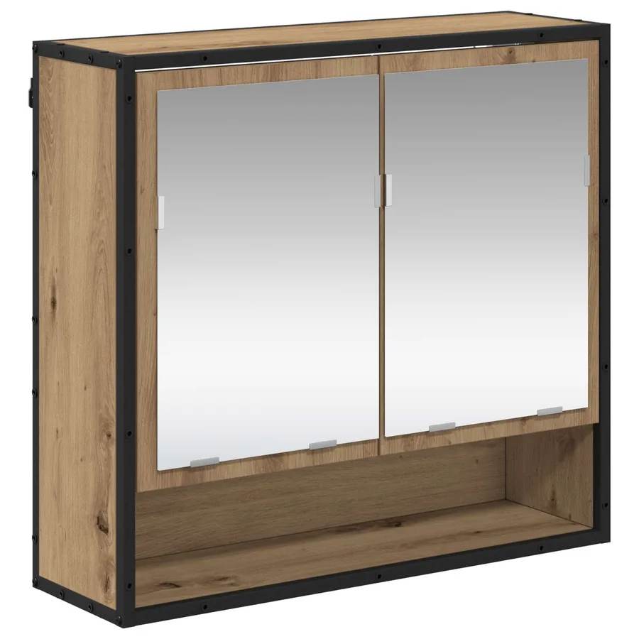 Ensemble de mobilier de salle de bain 2 pc Chêne artisanal - 6