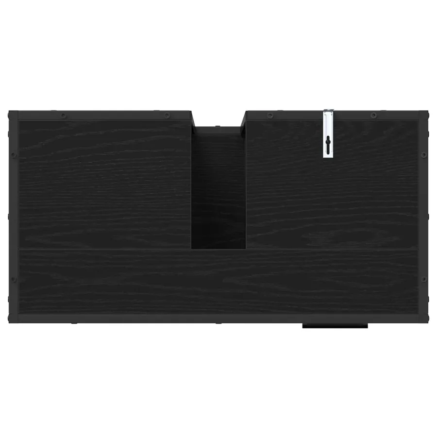 Ensemble de mobilier de salle de bain 2 pcs Chêne noir - 10