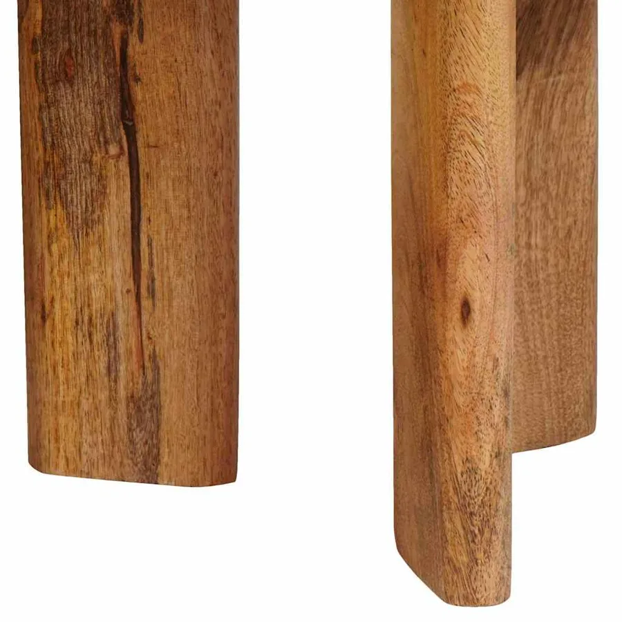 Tables basses gigognes 3 pcs Marron Bois de mangue massif - 8