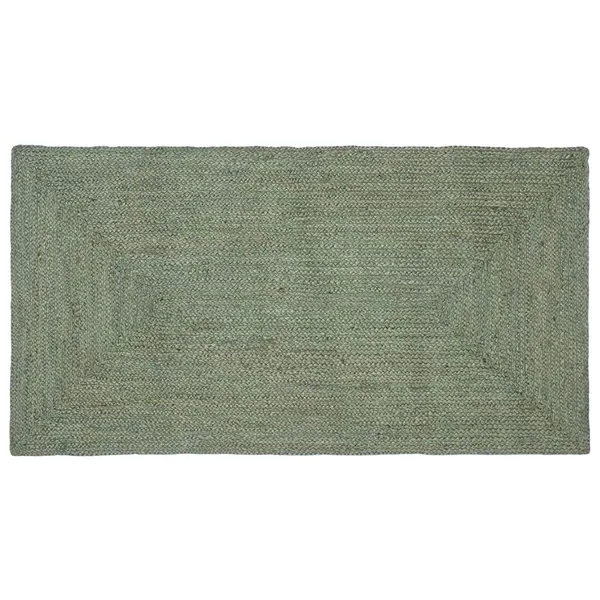 Tapis de surface Rectangulaire Vert olive 100 x 200 cm Jute