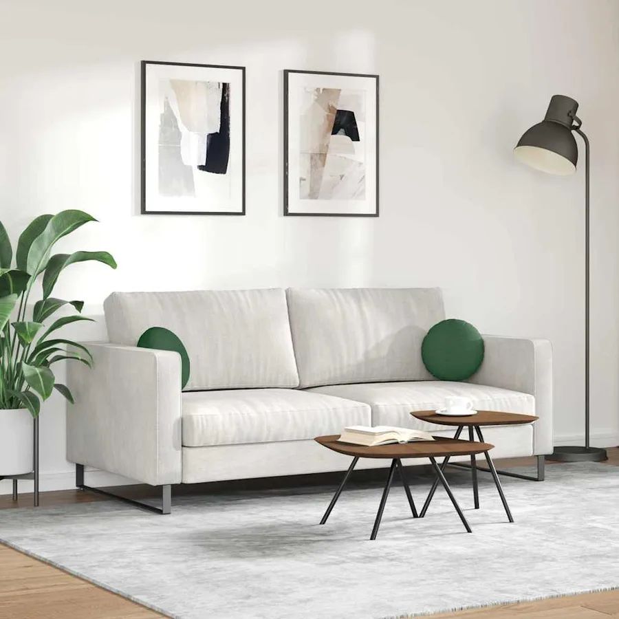 Coussins de siège 2 pcs Vert foncé Ø30 x 13 cm - 4