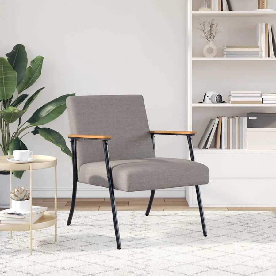 fauteuil Taupe tissu - 3