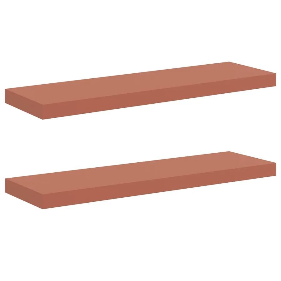 Étagère Murale 2 pcs Rouge 80 x 23,5 x 4 cm Bois d'ingénierie - 2