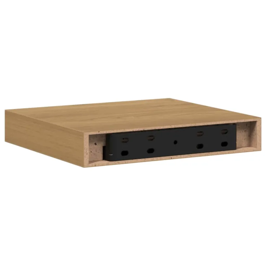 Étagère Murale 2 pcs Marron 23 x 23,5 x 4 cm Bois d'ingénierie - 9