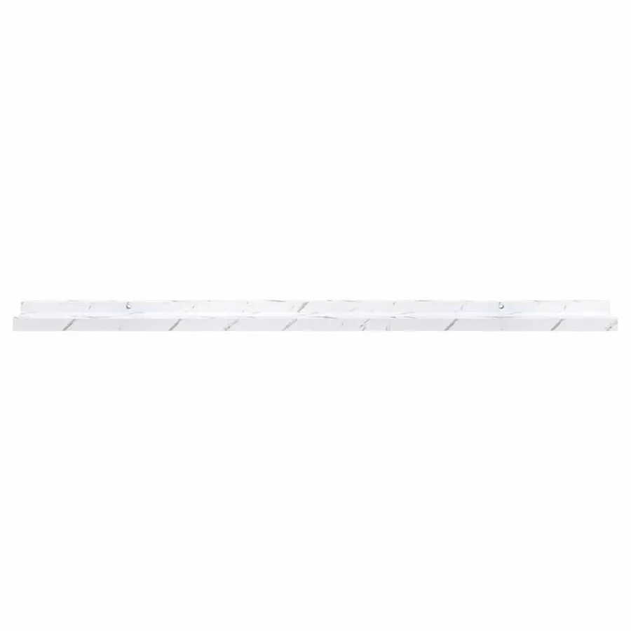 Étagère Murale Montage mural 4 pcs Marbre blanc 100 x 9 x 3 cm - 7