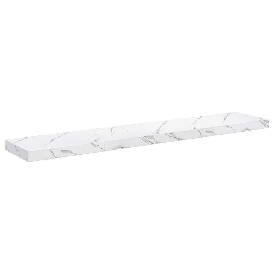 Étagère Murale 4 pcs Marbre blanc 120 x 23,5 x 4 cm - 6
