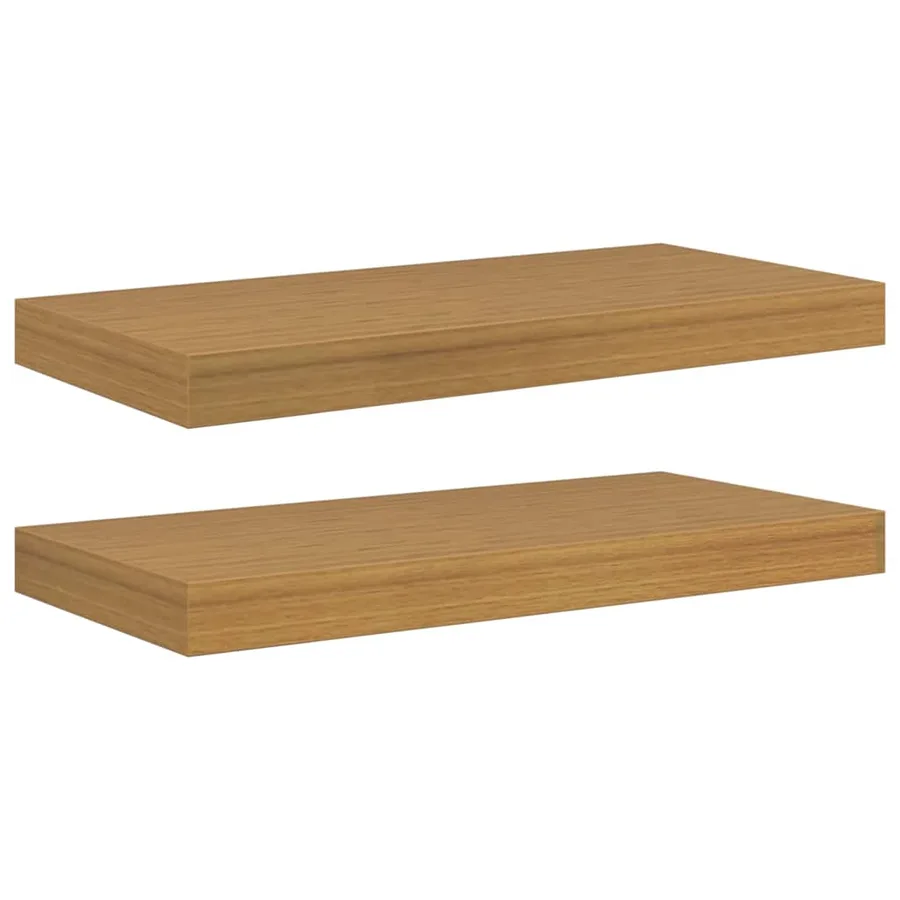 Étagère Murale 2 pcs Beige 50 x 23 x 4 cm Bois d'ingénierie - 2