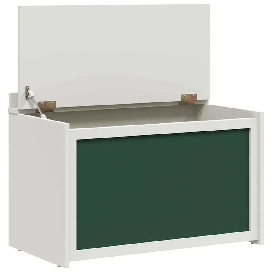 Coffre de rangement avec devant tableau noir ROROS Blanc - 5