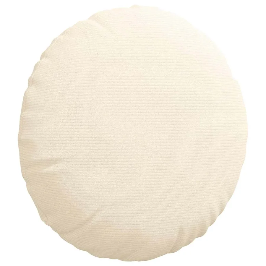 Coussins de siège 2 pcs Crème Ø50 x 19 cm - 5