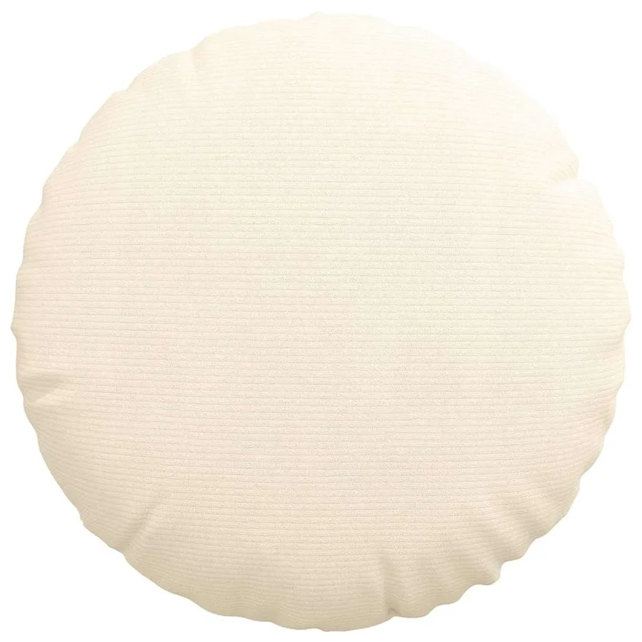 Coussins de siège 2 pcs Crème Ø50 x 19 cm - 6