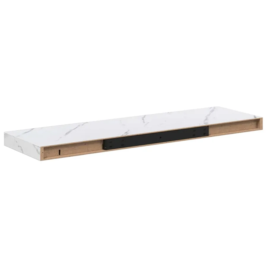 Étagère Murale 2 pcs Marbre blanc 80 x 23,5 x 4 cm - 9