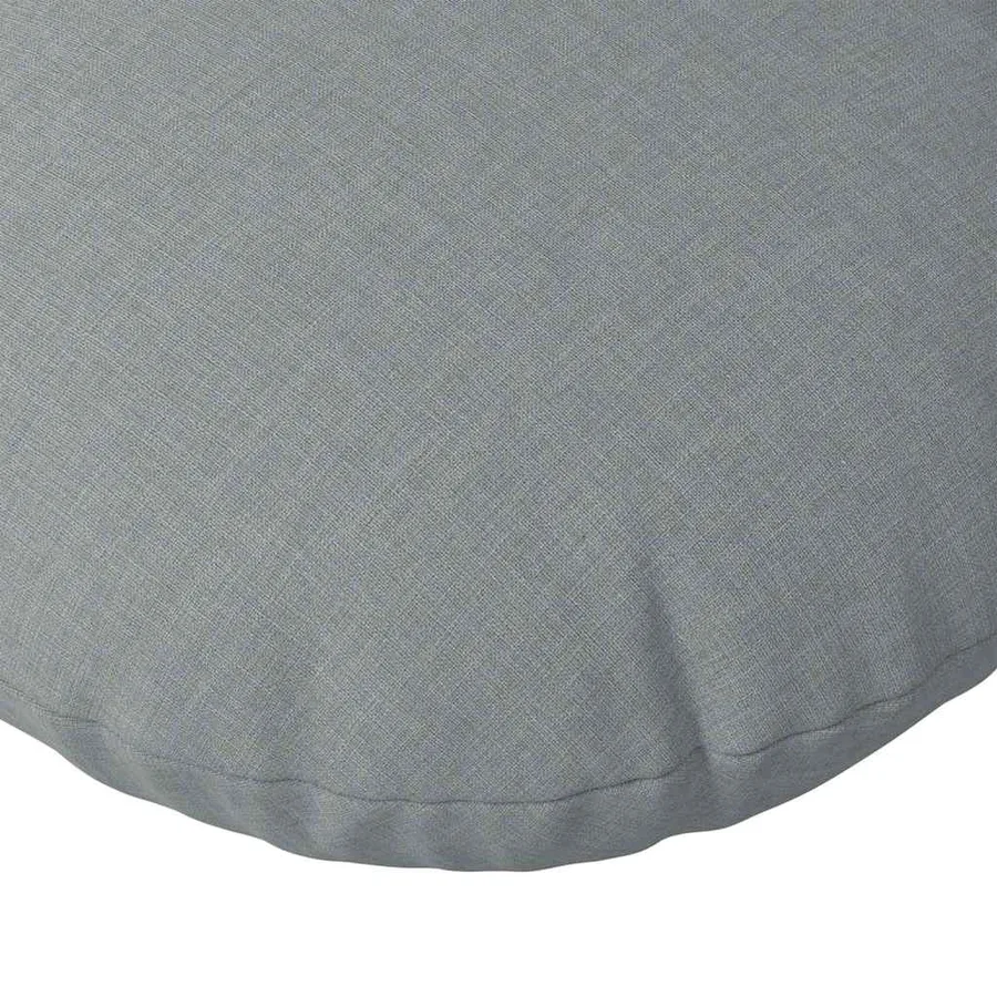 Coussins de siège 2 pcs Gris clair Ø40 x 13 cm tissu - 7