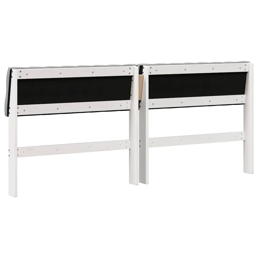 Tête de lit capitonnée Gris clair 180 cm Pin massif - 6