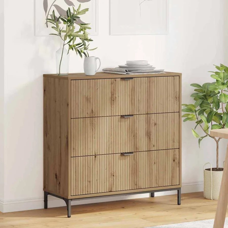 Buffet Chêne artisanal 79,5 x 33 x 82 cm Bois d'ingénierie