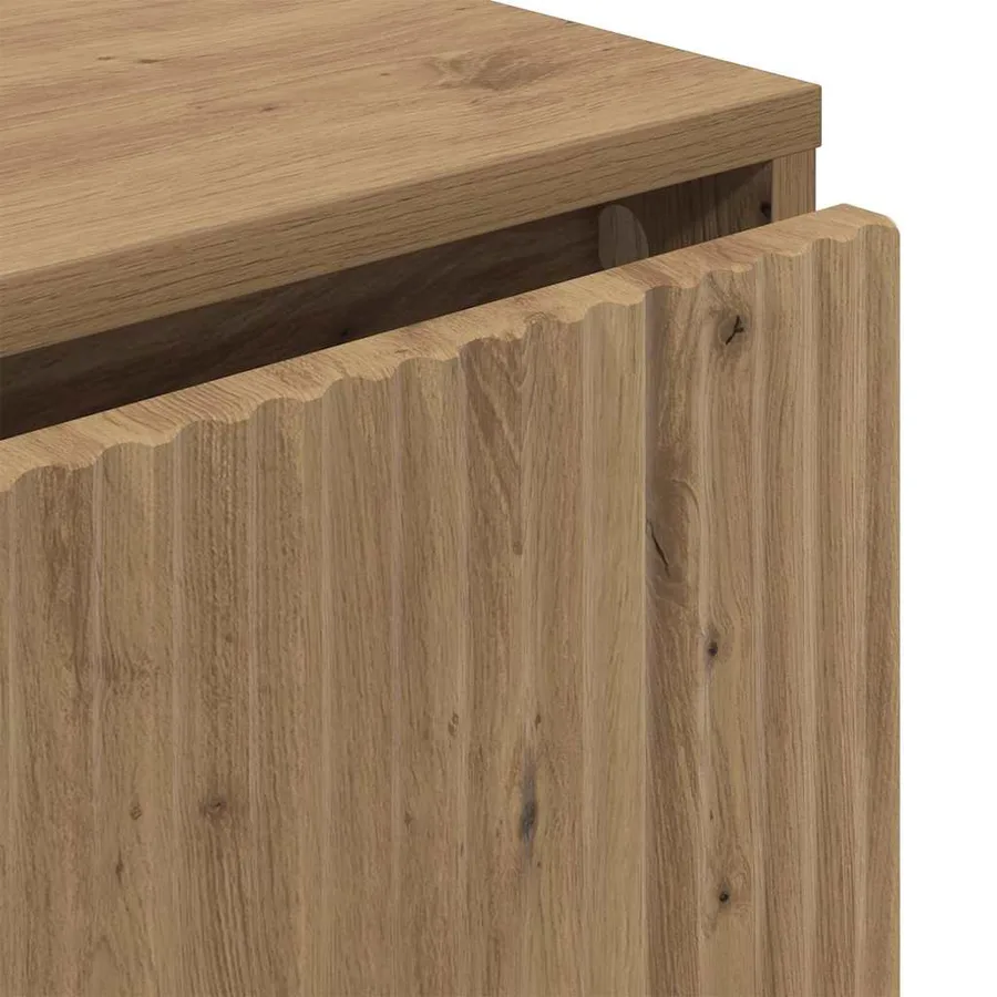Buffet Chêne artisanal 79,5 x 33 x 82 cm Bois d'ingénierie - 11