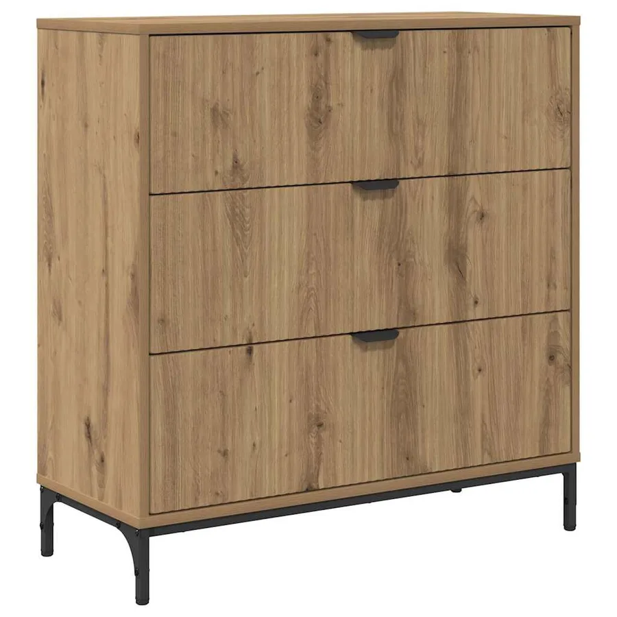 Buffet Chêne artisanal 79,5 x 33 x 82 cm Bois d'ingénierie - 2