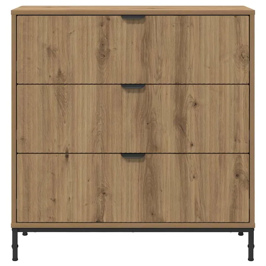 Buffet Chêne artisanal 79,5 x 33 x 82 cm Bois d'ingénierie - 6