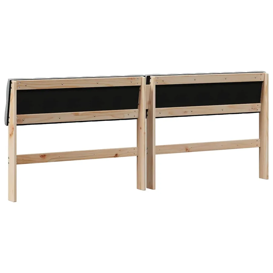 Tête de lit capitonnée Gris clair 200 cm Pin massif - 6