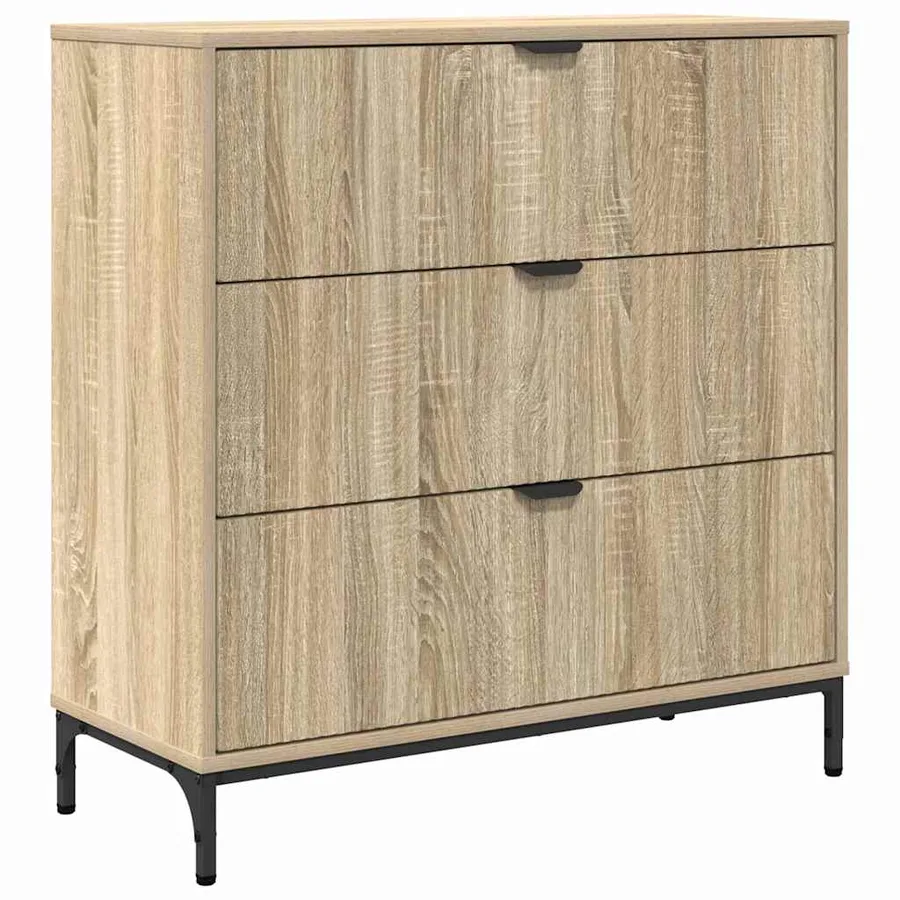Buffet Chêne Sonoma 79,5 x 33 x 82 cm Bois d'ingénierie - 2