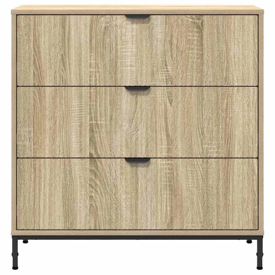 Buffet Chêne Sonoma 79,5 x 33 x 82 cm Bois d'ingénierie - 6