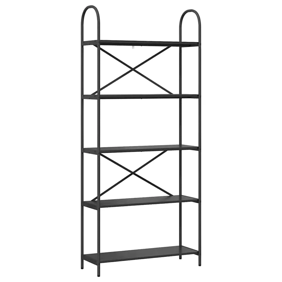 Étagère Chêne noir 80 x 30 x 183 cm Bois d'ingénierie - 2