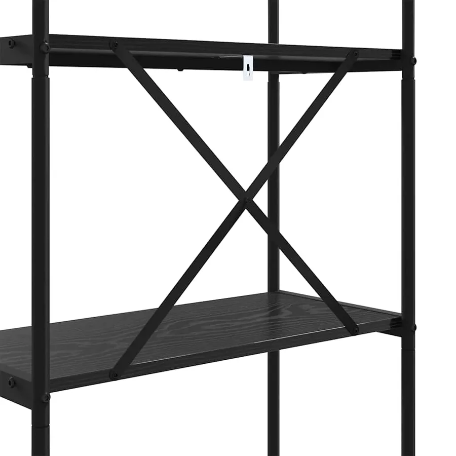 Étagère Chêne noir 80 x 30 x 183 cm Bois d'ingénierie - 9